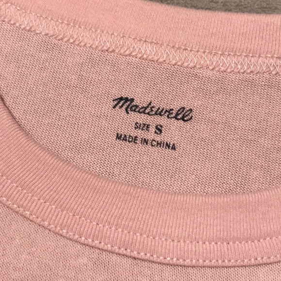 Madewell Tomboy Pocket Tee in Dusty Pink - Picture 7 of 11